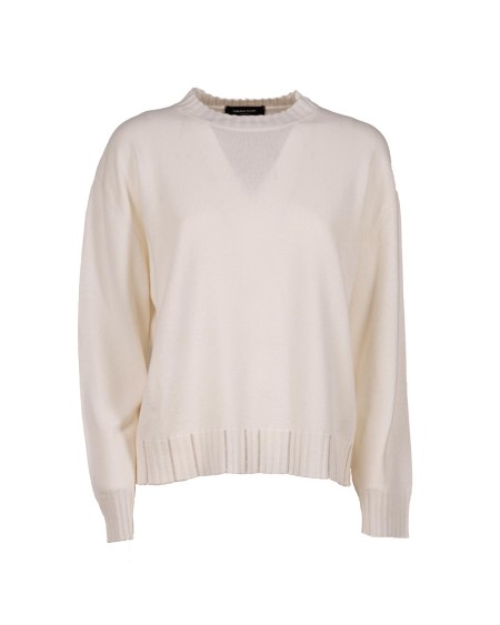 Shop FABIANA FILIPPI  Pull: Fabiana Filippi maglia in platinum.
Realizzata in Platinum, l'esclusivo filato Fabiana Filippi che unisce lana, cashmere e seta.
Linea over.
Dettaglio in filo diamante.
Prodotta attraverso processi sostenibili.
Composizione: 75% Lana merino, 15% Seta, 10% Cashmere.
Made in Italy.. MAD215F028 L517-25